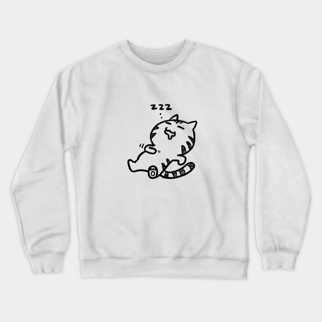 Cat: ZZZ ( back ) Crewneck Sweatshirt by GACHUU